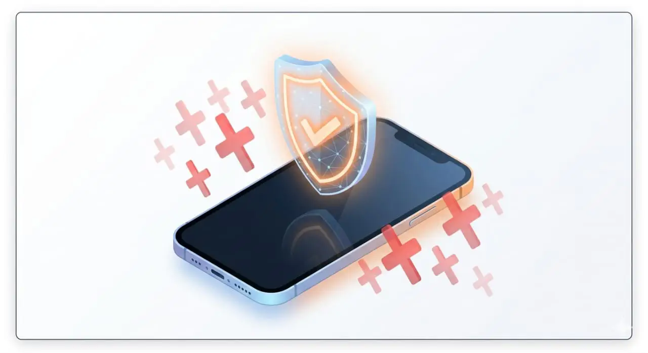 Senior looking at phone frustrated by spam calls