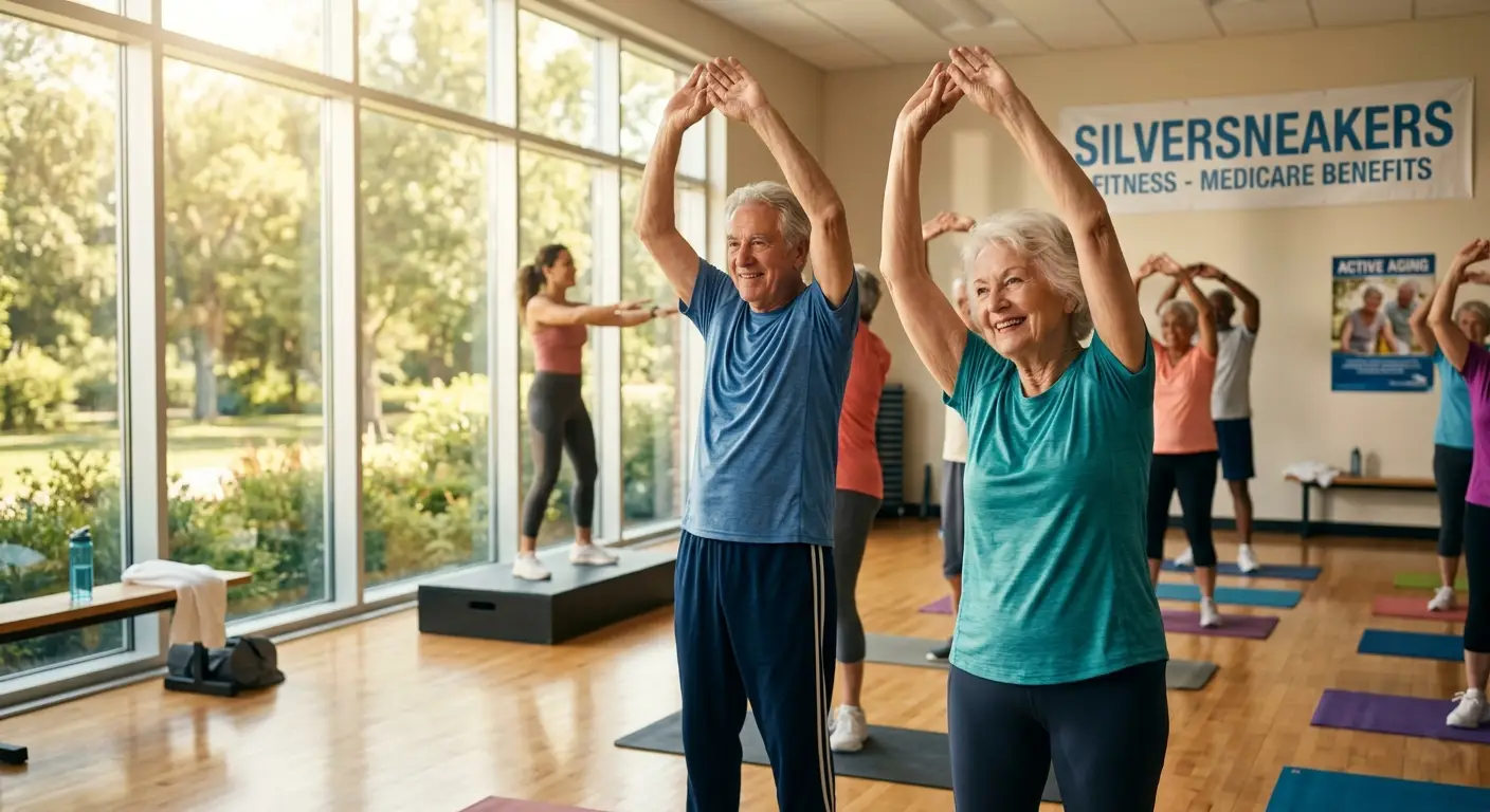 Senior couple reviewing Medicare benefits on a tablet